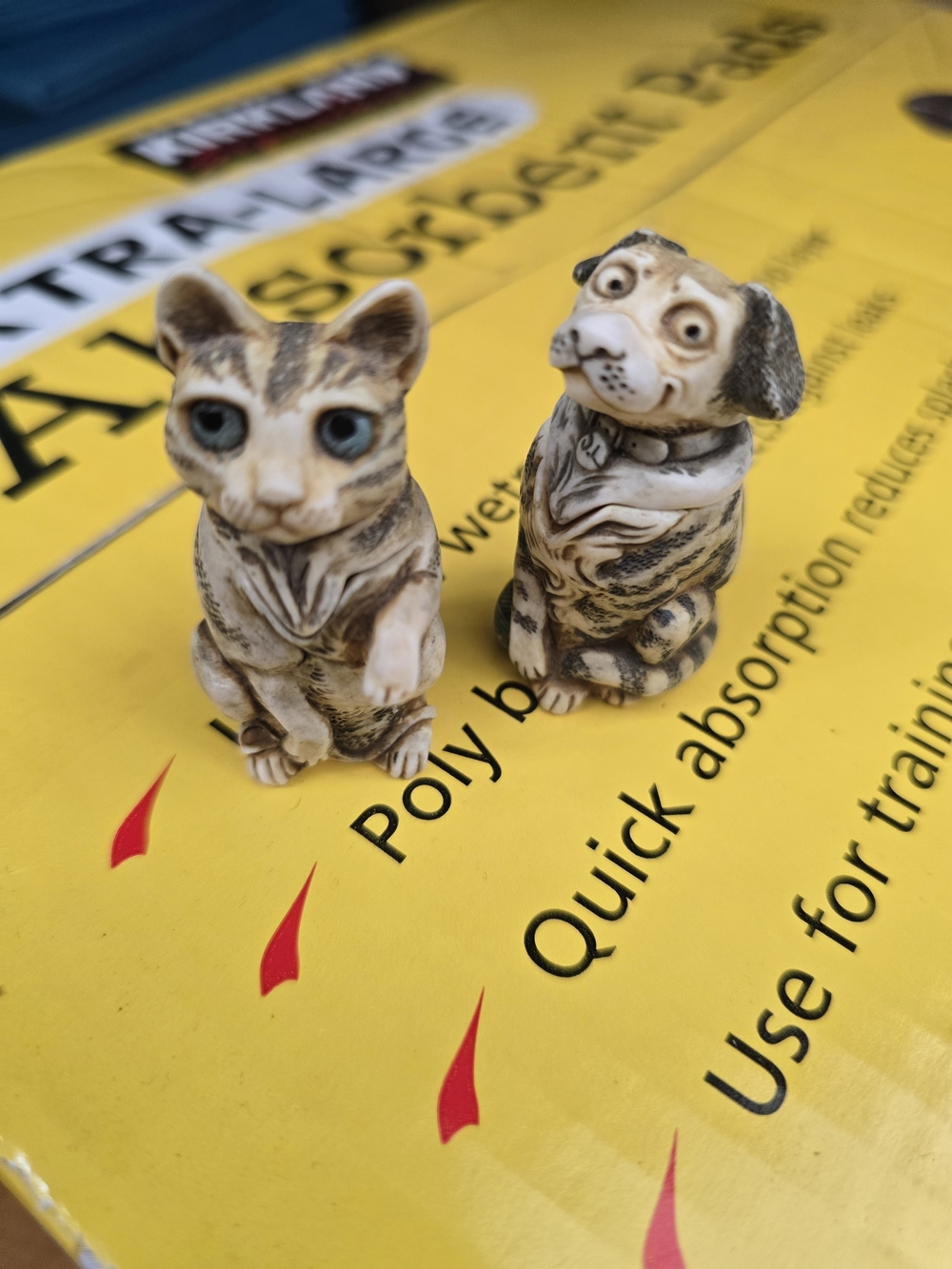Harmony Kingdom "Pet Parade" Cat and Dog Figurines